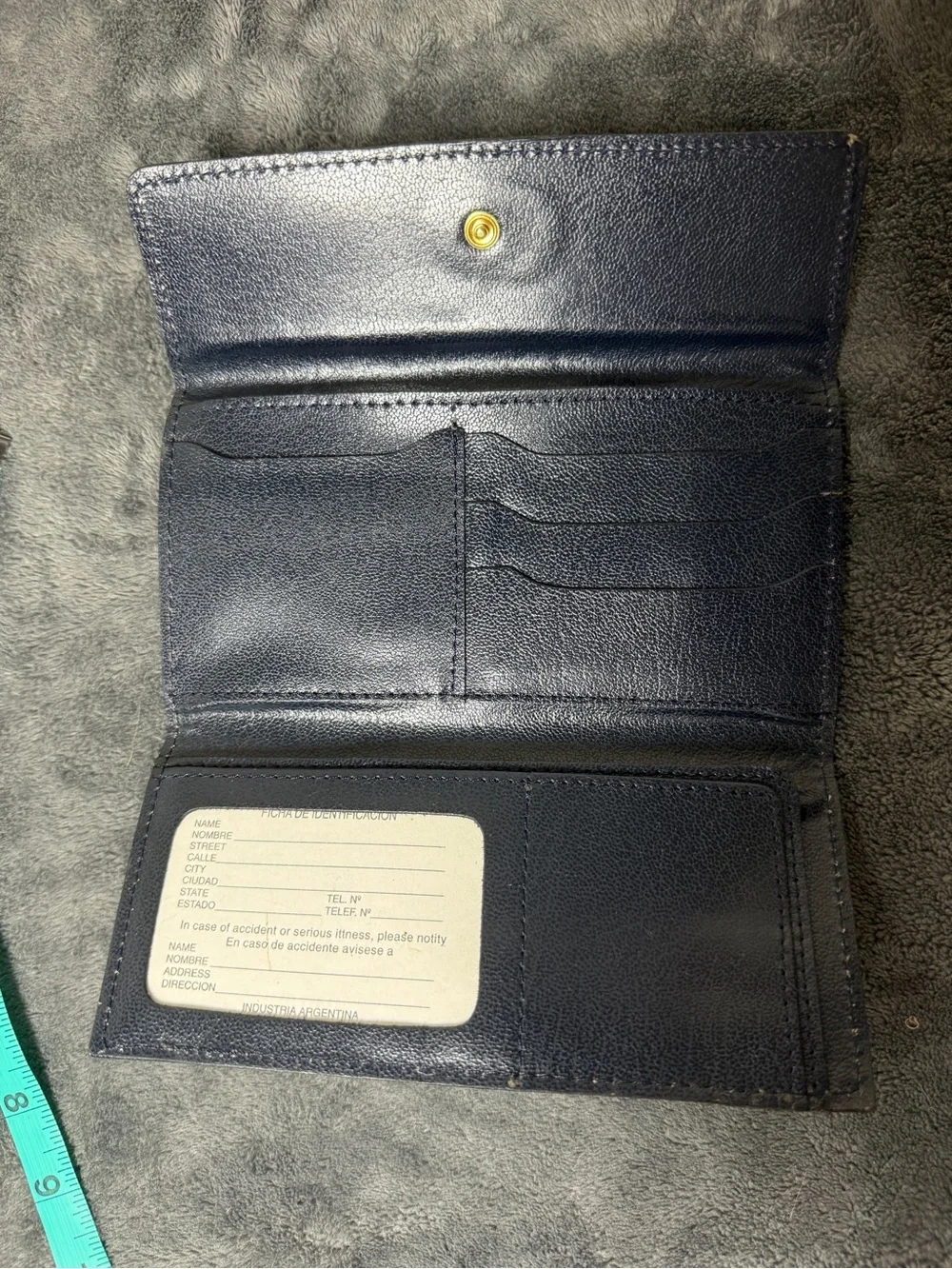 Vintage Fiocchi Italy Wallet Leather Old Money Two Tone